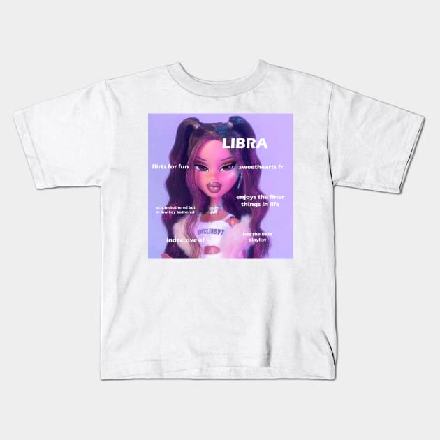 Libra Bratz astrology Kids T-Shirt by ematzzz